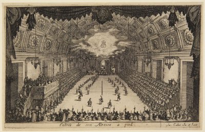 Entrance on Foot, from the series The Combat at the Barrier by Jacques Callot