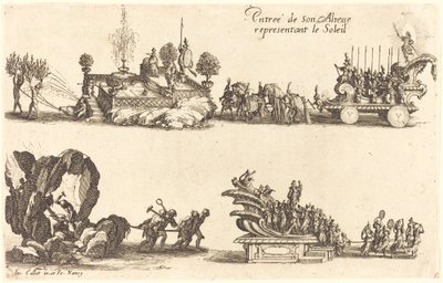 Entry of His Highness, Representing the Sun by Jacques Callot