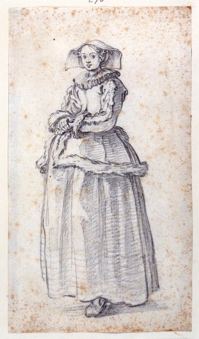 Figure with Fur-Trimmed Dress by Jacques Callot