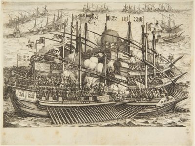 First Naval Battle by Jacques Callot