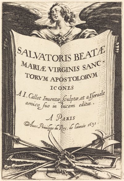 Frontispiece for "The Large Apostles" by Jacques Callot