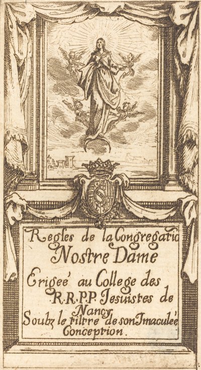 Frontispiece for The Rules of the Order of Our Lady by Jacques Callot