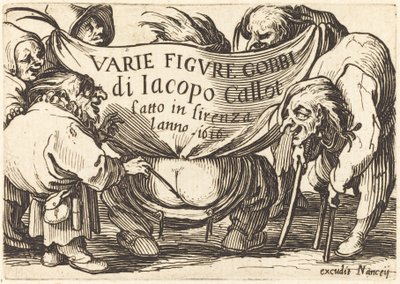 Frontispiece for "Various Hunchback Figures" by Jacques Callot