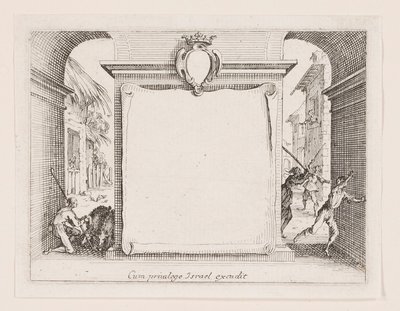 Frontispiece, from the series La vie de l by Jacques Callot