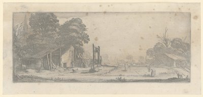 Garden with Workers by Jacques Callot