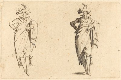 Gentleman Viewed from the Front with Hand on Hip by Jacques Callot