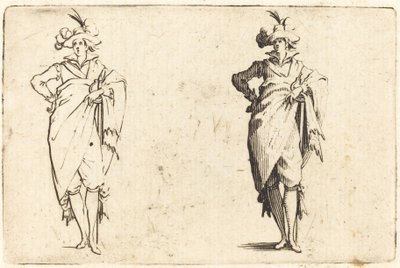 Gentleman Viewed from the Front with Hand on Hip by Jacques Callot