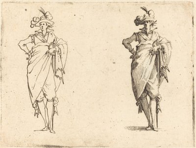 Gentleman Viewed from the Front with Hand on Hip by Jacques Callot