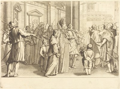 Grand Duchess at the Procession of the Young Girls by Jacques Callot