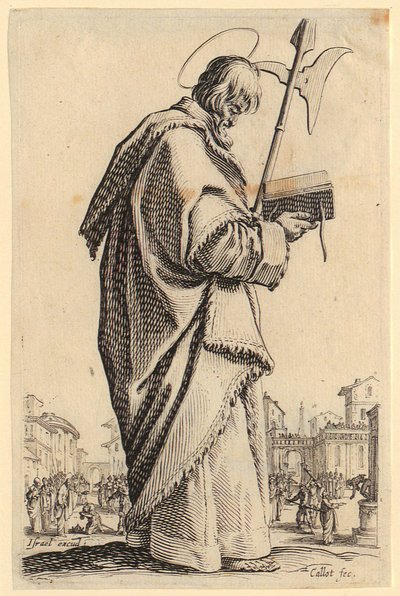 Saint Philip, Sheet 11 from the Series "Jesus, the Twelve Apostles and Mary" by Jacques Callot