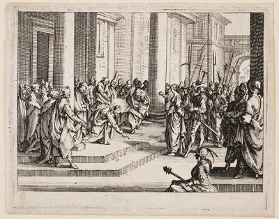 Jesus and the Adulterous Woman, from the series “The New Testament” by Jacques Callot