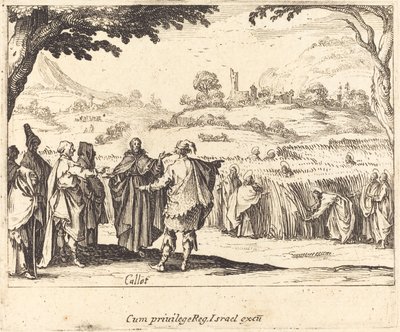 Jesus with the Pharisees by Jacques Callot