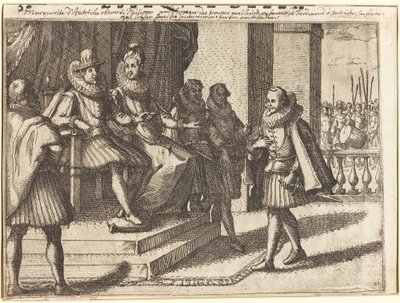 King and Queen in Consultation about the Turks by Jacques Callot