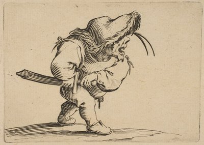 Man Preparing to Draw His Sword, from Varie Figures by Jacques Callot