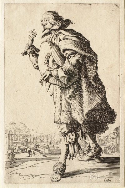 The Nobility: The Gentleman Who Greets Holding His Felt Hat Under His Arm by Jacques Callot