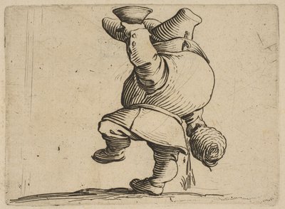 The Drinker Seen from Behind, from Varie Figure Gobbi, suite by Jacques Callot