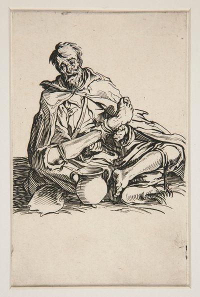 The Sickly - No. 13 of The Beggars by Jacques Callot