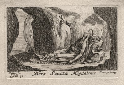 The Penitents: Death of St. Magdalene by Jacques Callot