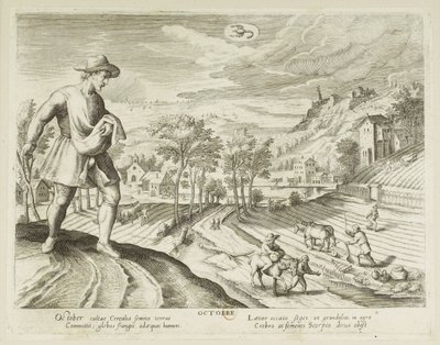 The Months. 10, October by Jacques Callot