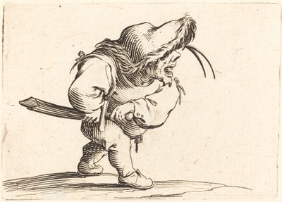 Man Preparing to Draw his Sword by Jacques Callot