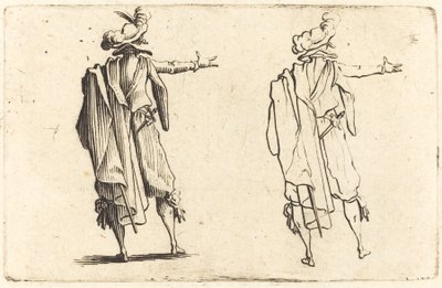 Man Seen from Behind with His Right Arm Extended by Jacques Callot