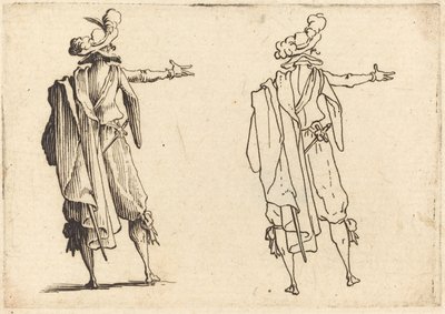 Man Seen from Behind with His Right Arm Extended by Jacques Callot