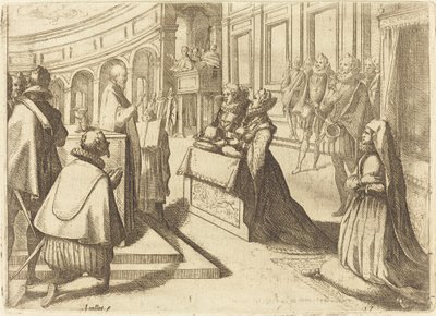 Marriage of Margaret of Austria and Philip III by Jacques Callot