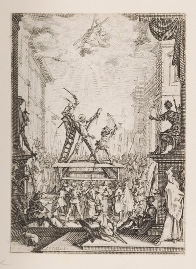 Martyrdom of St. Andrew, no. 5 from The Martyrdom of the Apostles by Jacques Callot