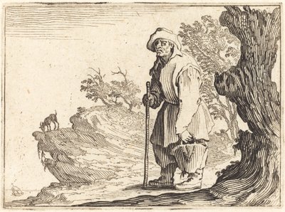Peasant with Sack by Jacques Callot