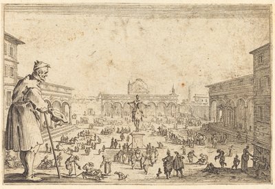 Piazza SS. Annunziata, Florence by Jacques Callot