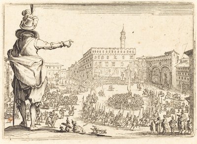 Piazza della Signoria, Florence, c. 1622 by Jacques Callot