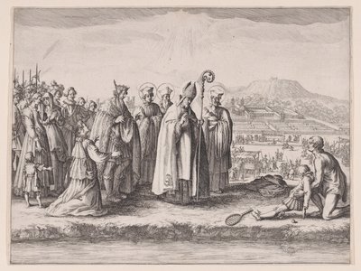 Saint Mansuy, also called Saint Mansuet or The Racket by Jacques Callot