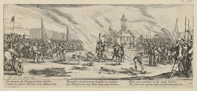 Pyre, Plate 13 of the Series "Horrors of War" by Jacques Callot
