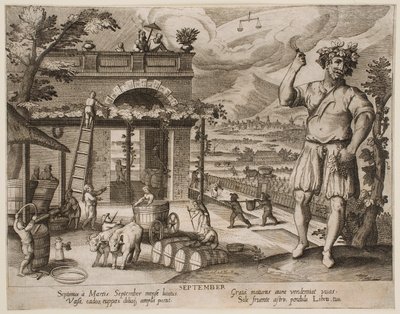 September, from the series “The Months” by Jacques Callot
