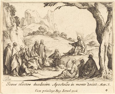Sermon on the Mount by Jacques Callot