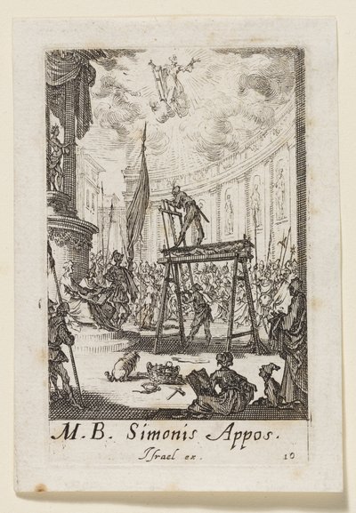 Simon the Apostle (Simonis Appos.) by Jacques Callot