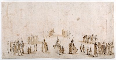 Sketch for the staging of groups of figures in 