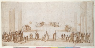 Sketch for the staging of groups of figures in 