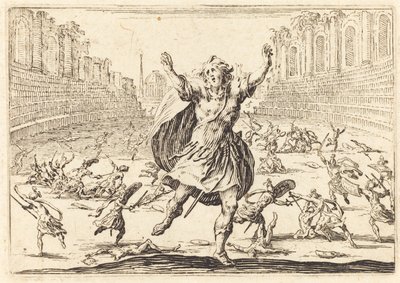 Skirmish in a Roman Circus by Jacques Callot