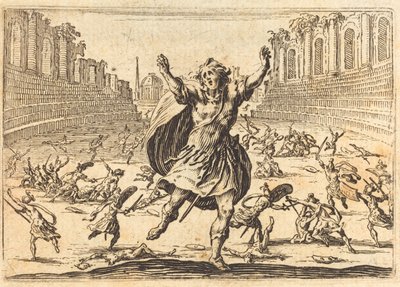 Skirmish in a Roman Circus by Jacques Callot