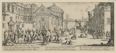 Hospital, Plate 15 from the Series "Horrors of War" by Jacques Callot