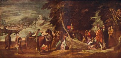 St John Preaching in the Wilderness, c1620-1635 by Jacques Callot