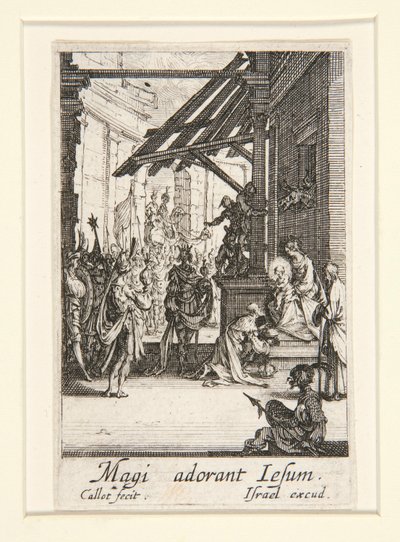 The Adoration of the Magi, no. 8 from The Life of the Virgin by Jacques Callot