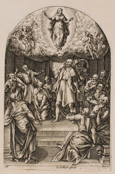 The Assumption, from the series “Pictures of Rome” by Jacques Callot