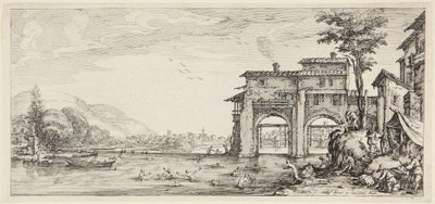The Bathers, from the series Landscapes Engraved for Giovanni de Medici, Landscapes Designed in Florence by Jacques Callot