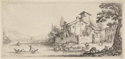 The Boat Ride, from the series Diverse Landscapes Designed in Florence by Jacques Callot