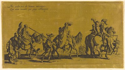 The Gypsies Marching: The Vanguard by Jacques Callot
