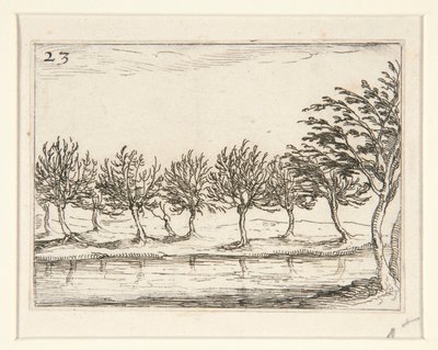 The Columns at the Edge of the Water - no. 23 from the series by Jacques Callot