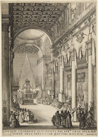 The Emperor Matthew Lying in State by Jacques Callot