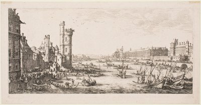 The Large Views of Paris: View of the Louvre by Jacques Callot